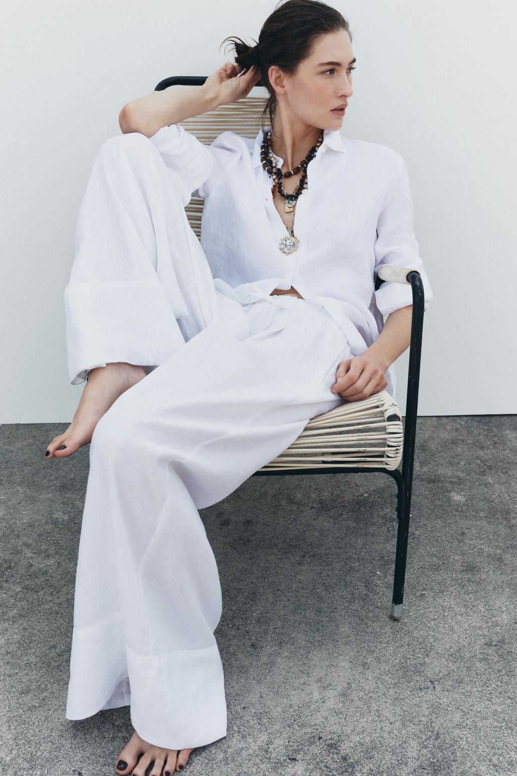 🔥Last day 50%OFF🔥100% LINEN PALAZZO SET(Buy 2 Free Shipping)