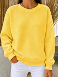🔥 FINAL HOURS — Women's Waffle Knit Crewneck Sweatshirt | Cozy & Effortless Everyday Style