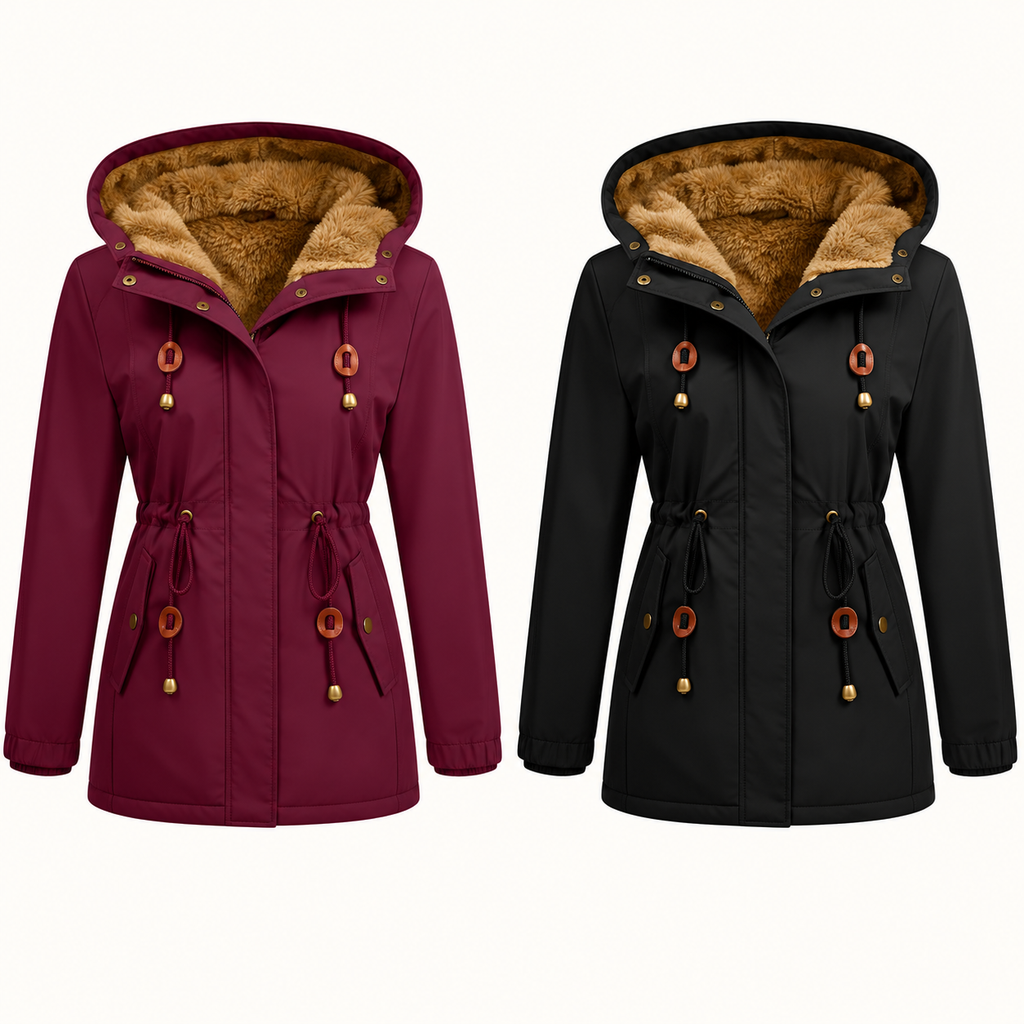 💝💝Women's Fleece-Lined Hooded Parka Jacket