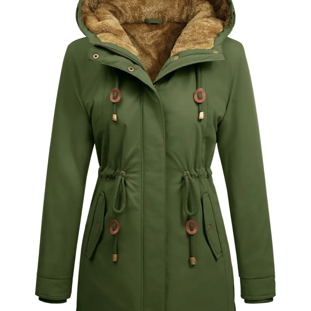 💝💝Women's Fleece-Lined Hooded Parka Jacket