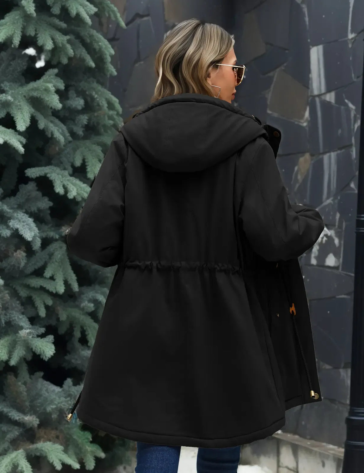 💝💝Women's Fleece-Lined Hooded Parka Jacket