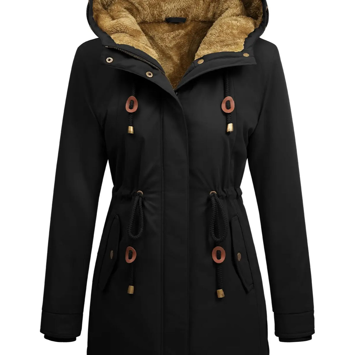 💝💝Women's Fleece-Lined Hooded Parka Jacket