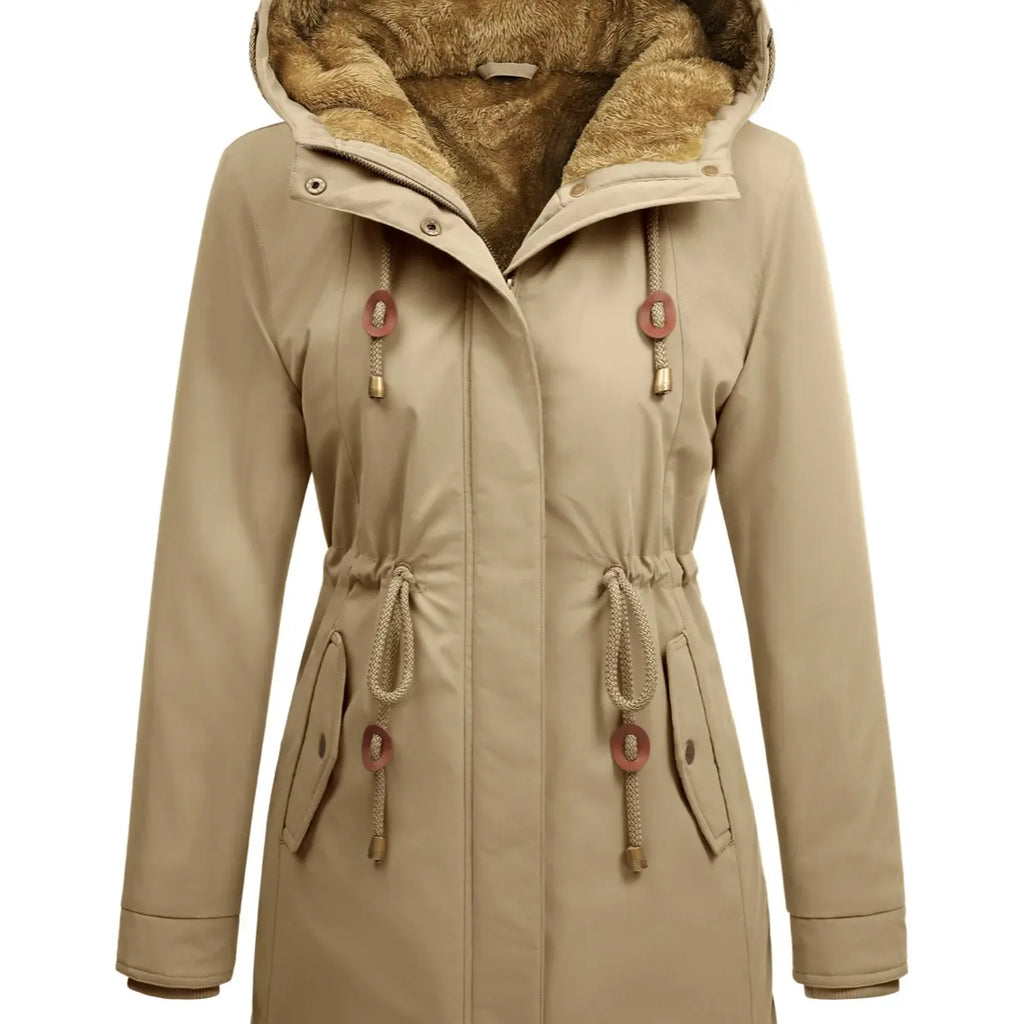 💝💝Women's Fleece-Lined Hooded Parka Jacket