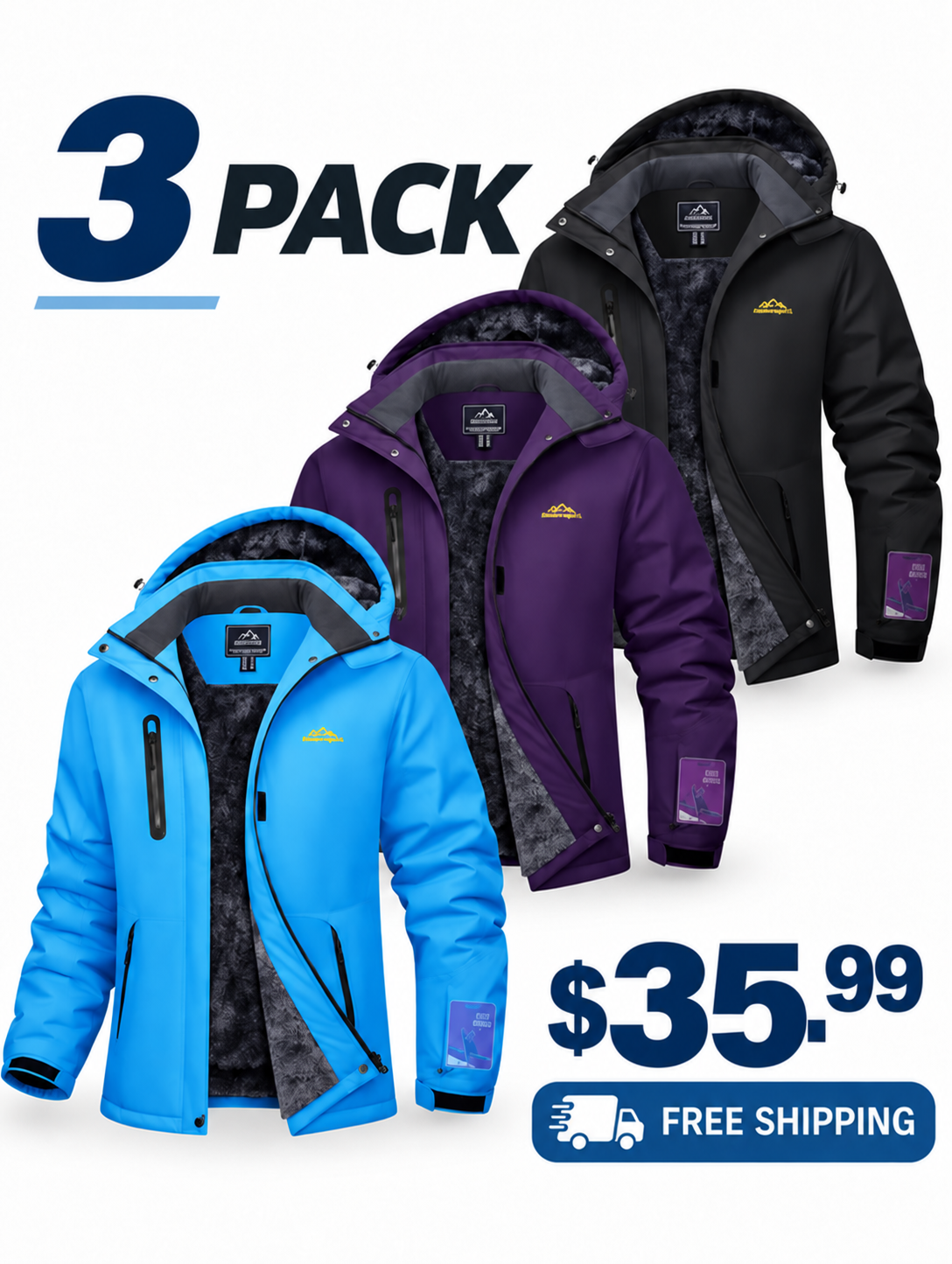 💝💝 BLACK FRIDAY EARLY ACCESS🔥 Women's Waterproof Fleece-Lined Winter Jacket