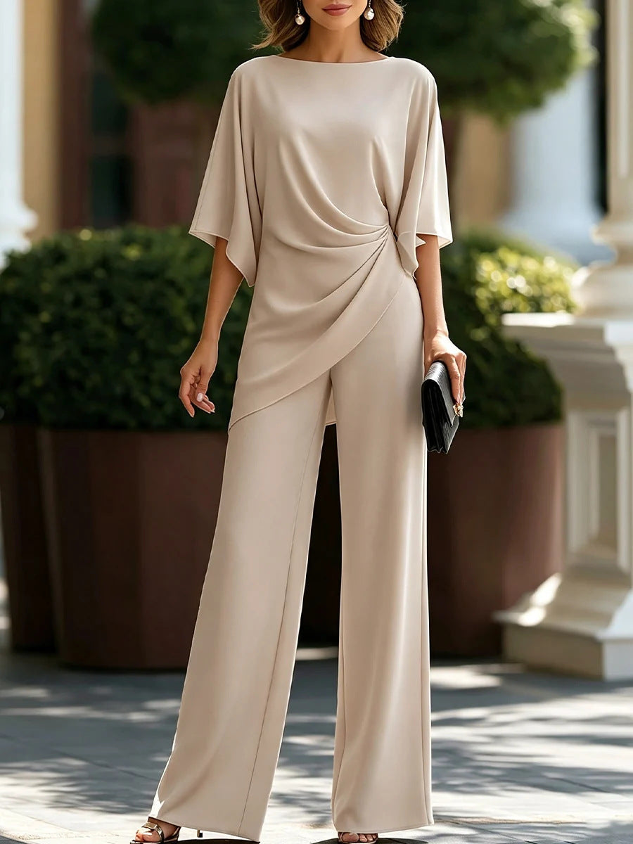 🔥 FINAL HOURS — Women's Draped-Waist Two-Piece Set | Elegant & Effortless Style