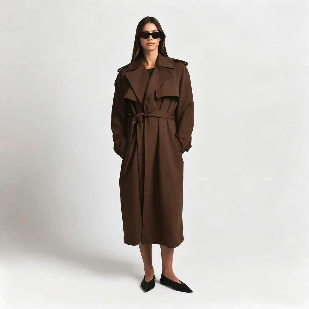 💥Hot Deal  | Women's Oversized Fleece Trench Coat - Cozy Streetwear Essential