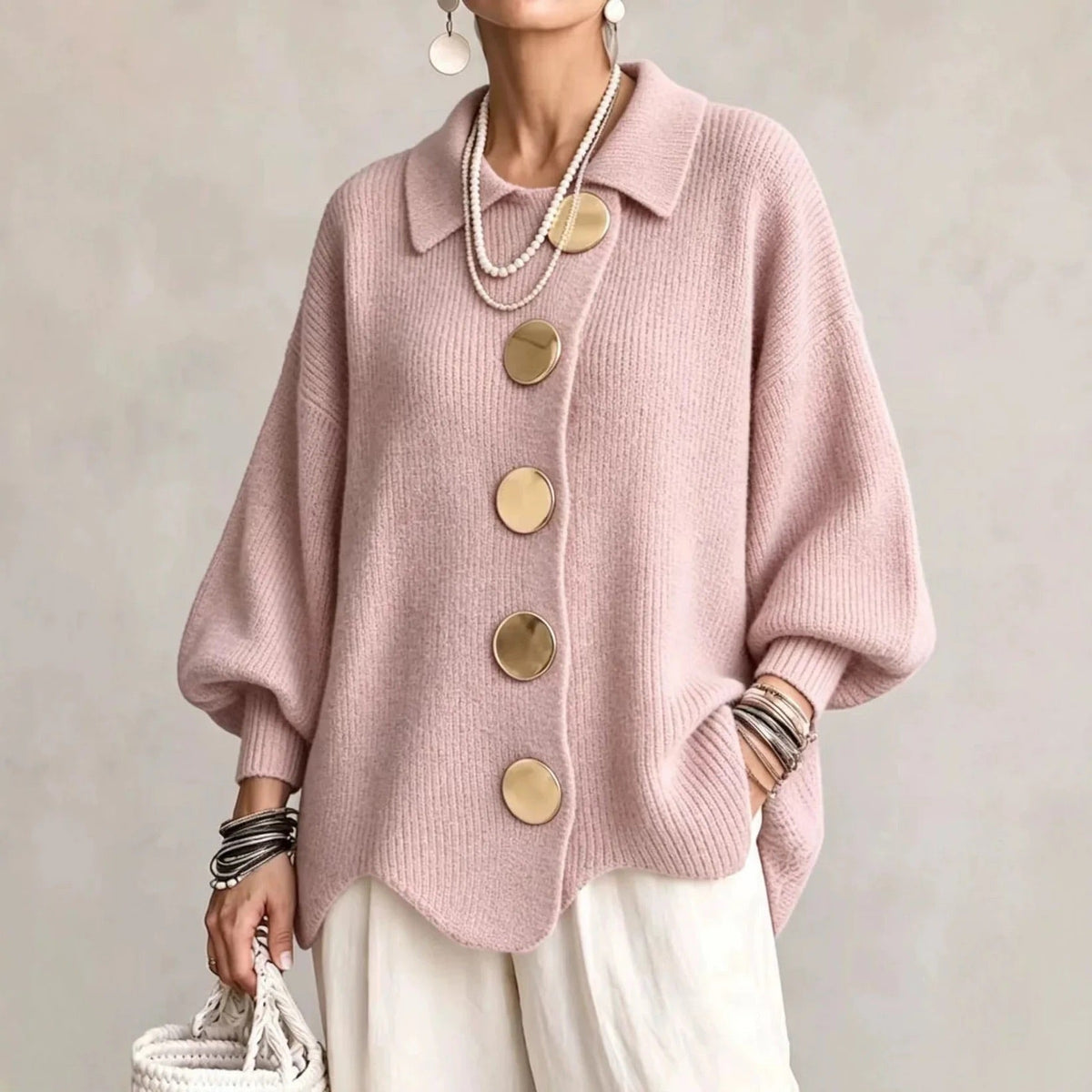 🔥 FINAL HOURS — Women's Oversized Button-Front Cardigan | Relaxed Fit & Effortless Everyday Style