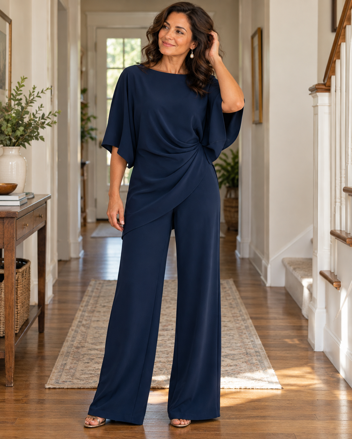 🔥 FINAL HOURS — Women's Draped-Waist Two-Piece Set | Elegant & Effortless Style