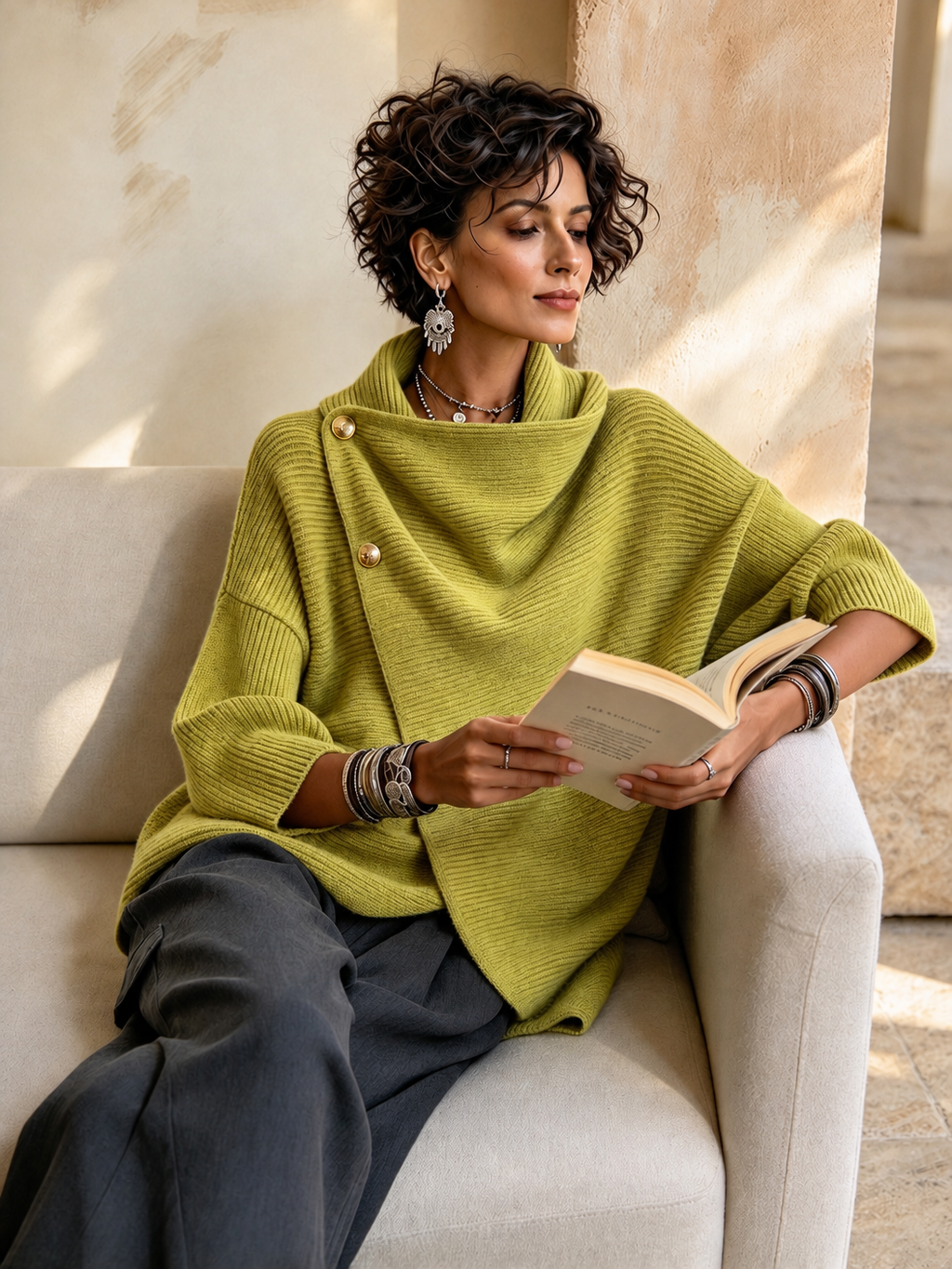 🔥 FINAL HOURS — Women's Asymmetric Button-Up Knit Top | Relaxed Fit & Chic Everyday Style