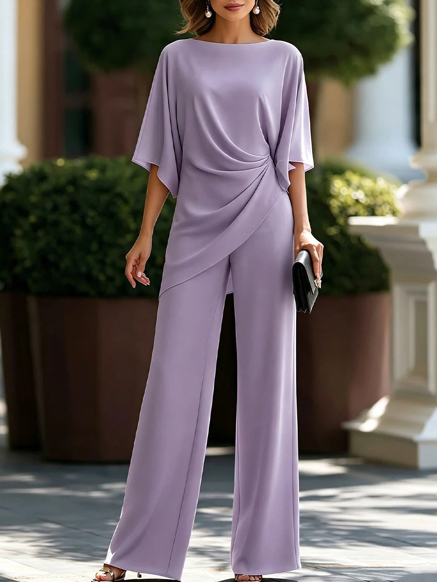 🔥 FINAL HOURS — Women's Draped-Waist Two-Piece Set | Elegant & Effortless Style