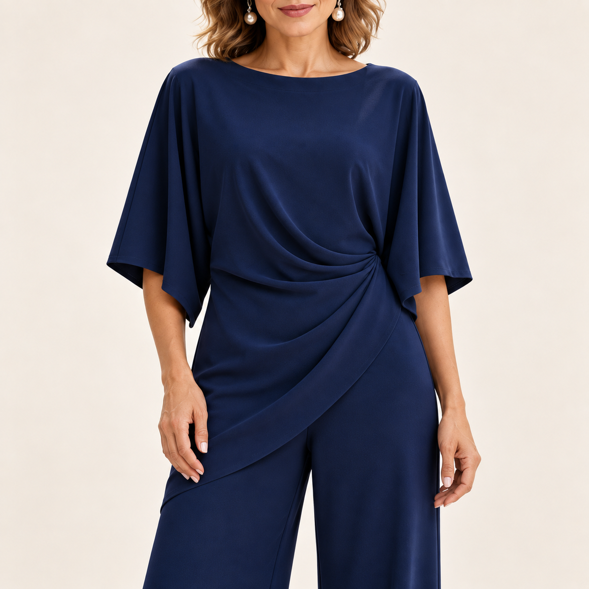 🔥 FINAL HOURS — Women's Draped-Waist Two-Piece Set | Elegant & Effortless Style
