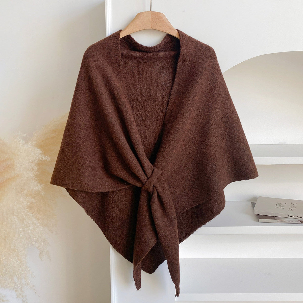 🔥Women's Trendy Solid Knitted Shawl, Casual Soft Comfortable Scarf for Daily Wear, Fashion Accessories for Women & Girls