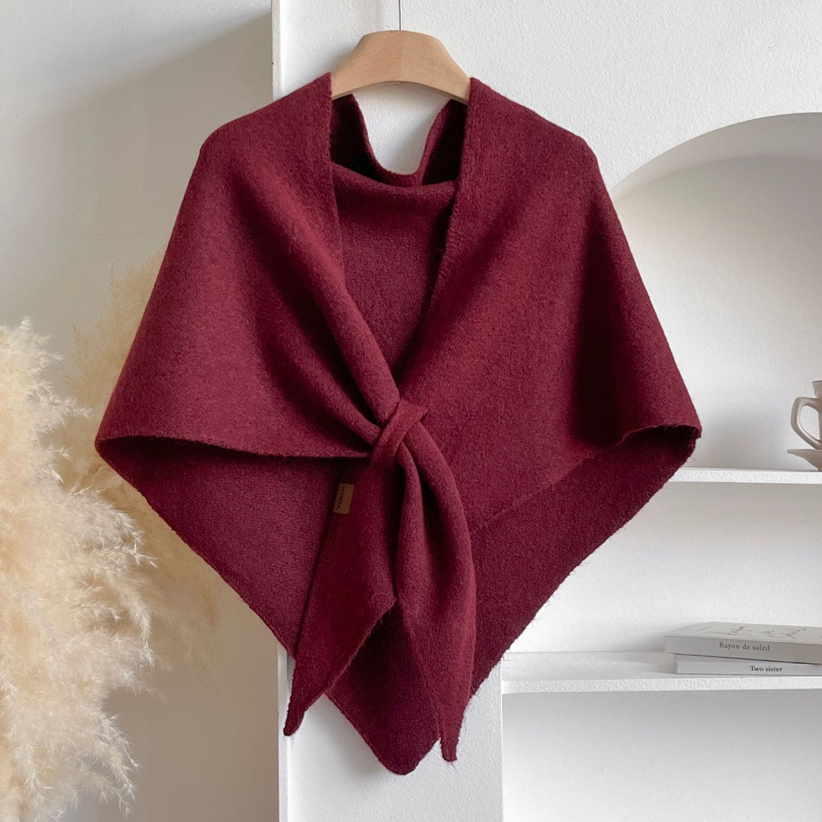 🔥Women's Trendy Solid Knitted Shawl, Casual Soft Comfortable Scarf for Daily Wear, Fashion Accessories for Women & Girls