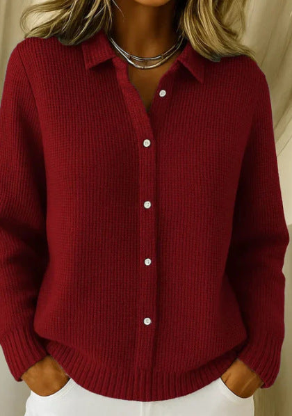 💝💝CLEARANCE SALE🔥 Women's Plaid Print Casual Cotton Buttoned Cardigan Sweater
