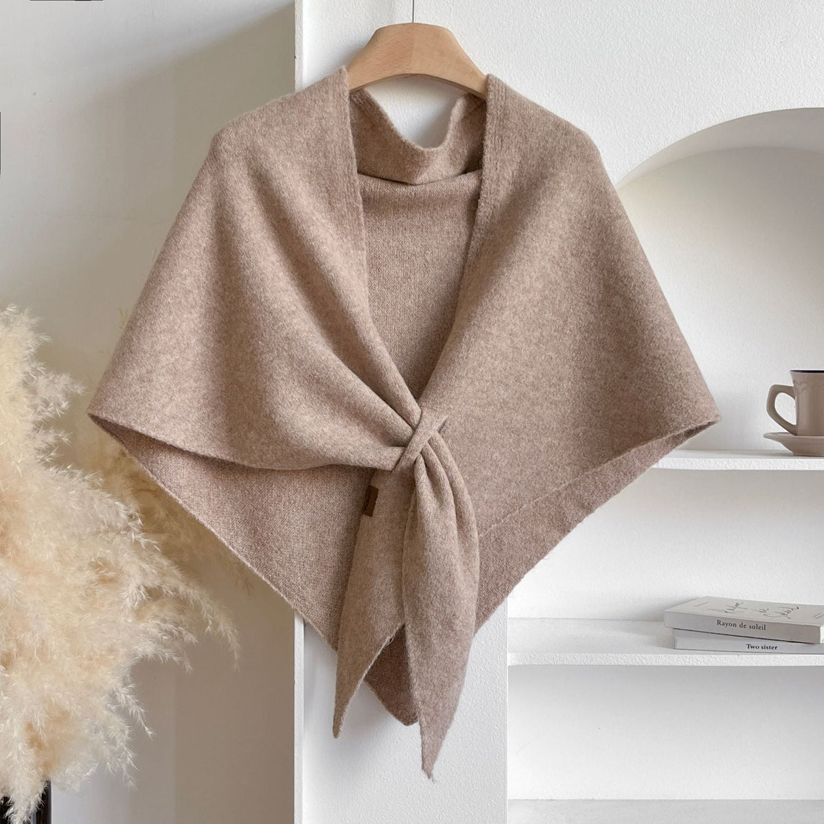 🔥Women's Trendy Solid Knitted Shawl, Casual Soft Comfortable Scarf for Daily Wear, Fashion Accessories for Women & Girls