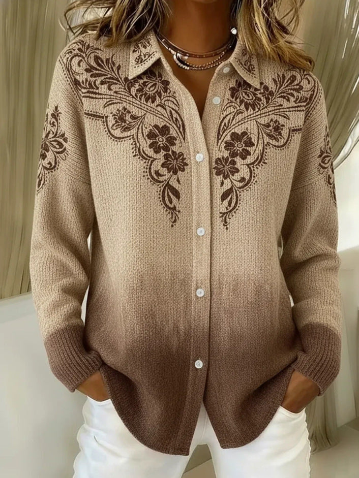 💝💝CLEARANCE SALE🔥 Women's Plaid Print Casual Cotton Buttoned Cardigan Sweater