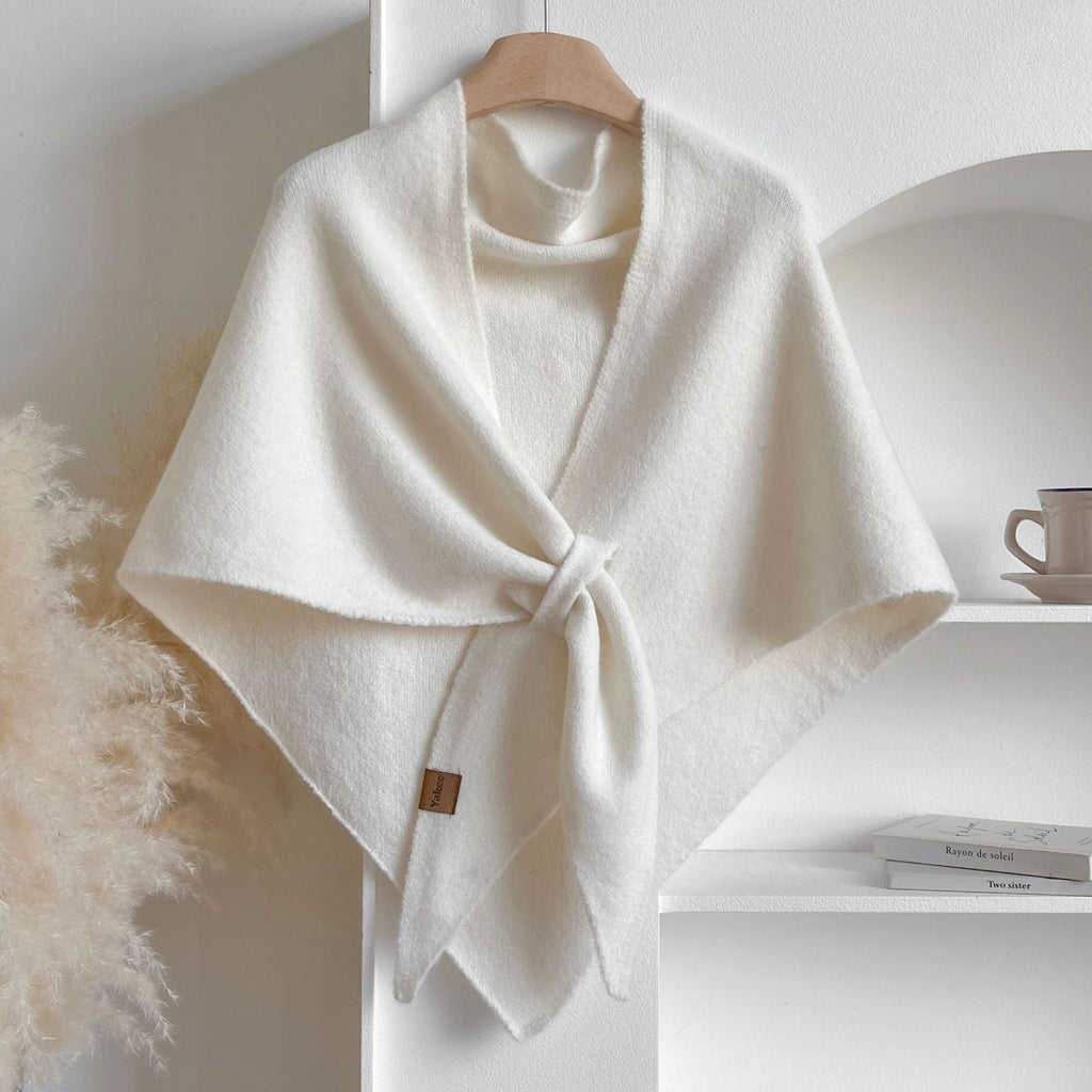 🔥Women's Trendy Solid Knitted Shawl, Casual Soft Comfortable Scarf for Daily Wear, Fashion Accessories for Women & Girls