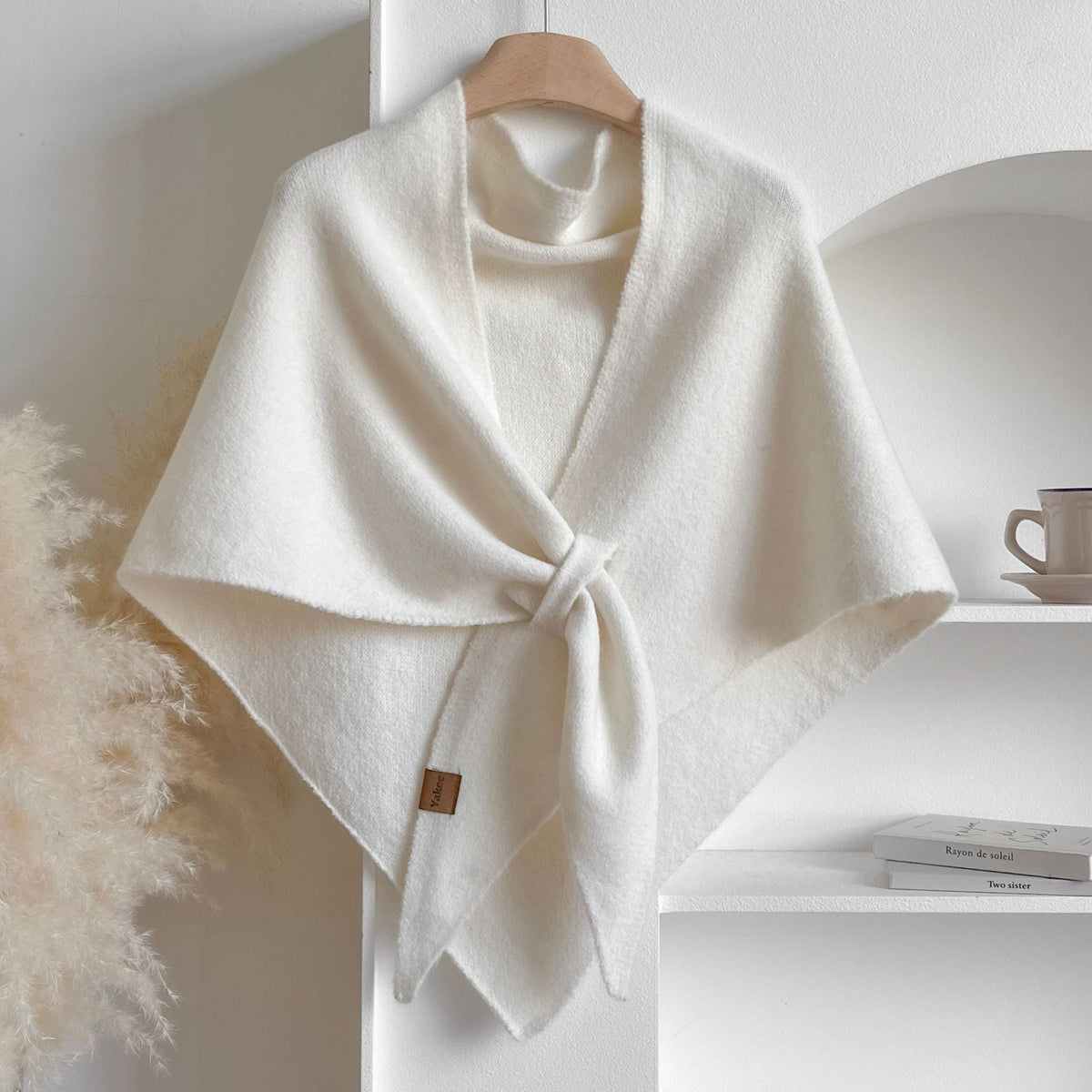 🔥Women's Trendy Solid Knitted Shawl, Casual Soft Comfortable Scarf for Daily Wear, Fashion Accessories for Women & Girls