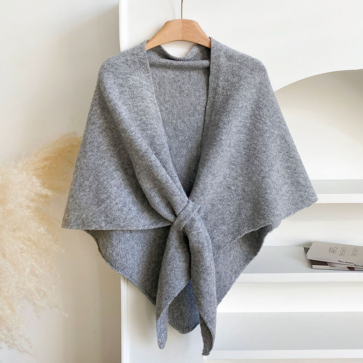 🔥Women's Trendy Solid Knitted Shawl, Casual Soft Comfortable Scarf for Daily Wear, Fashion Accessories for Women & Girls
