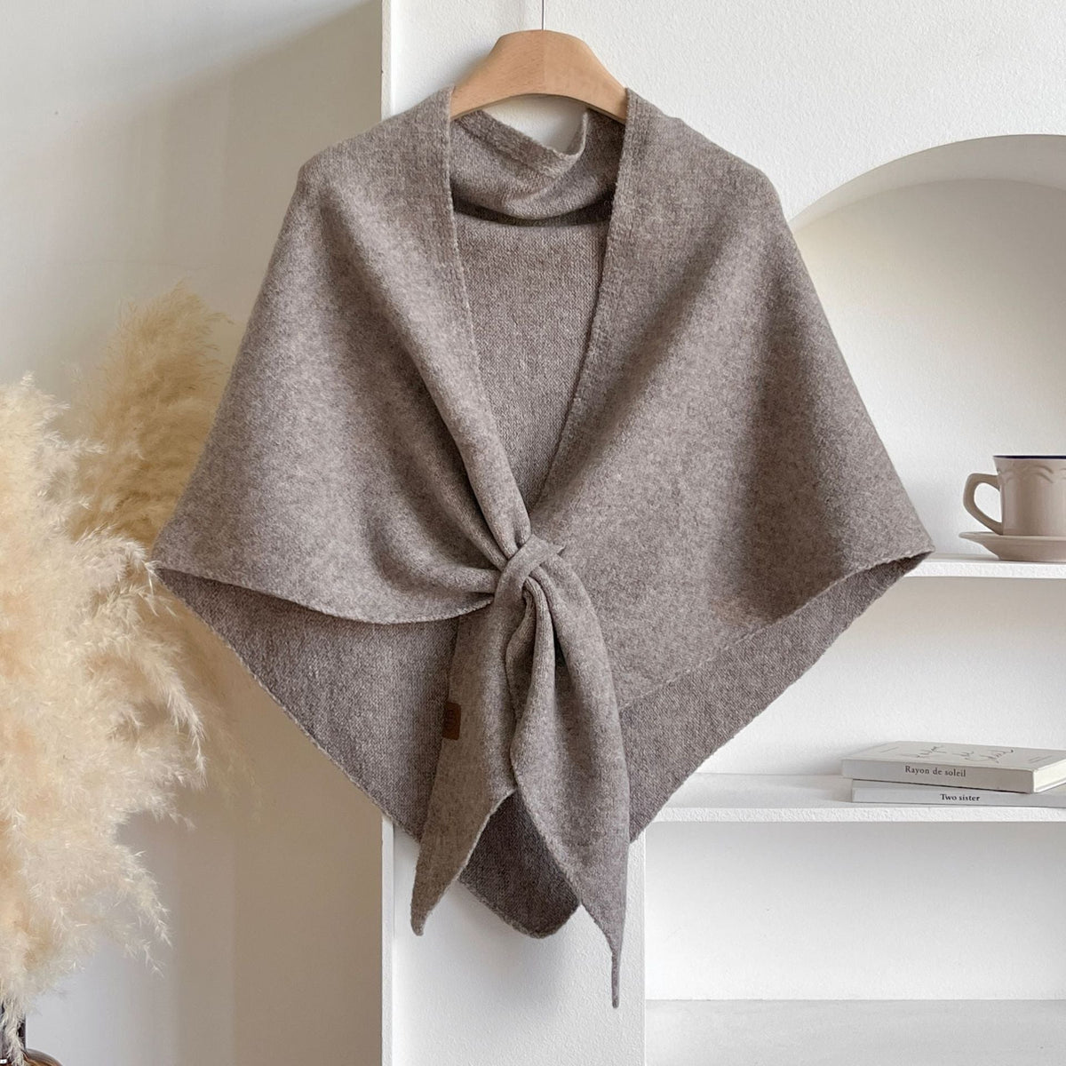 🔥Women's Trendy Solid Knitted Shawl, Casual Soft Comfortable Scarf for Daily Wear, Fashion Accessories for Women & Girls