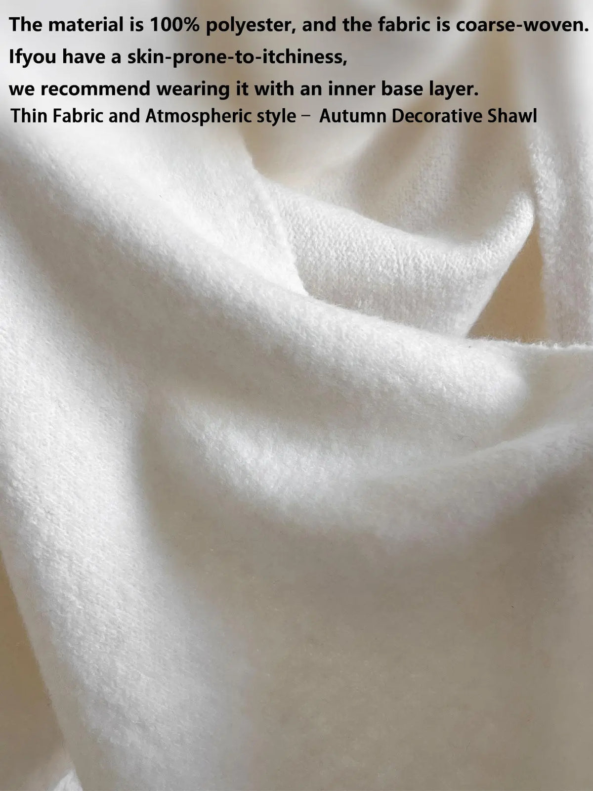 🔥Women's Trendy Solid Knitted Shawl, Casual Soft Comfortable Scarf for Daily Wear, Fashion Accessories for Women & Girls