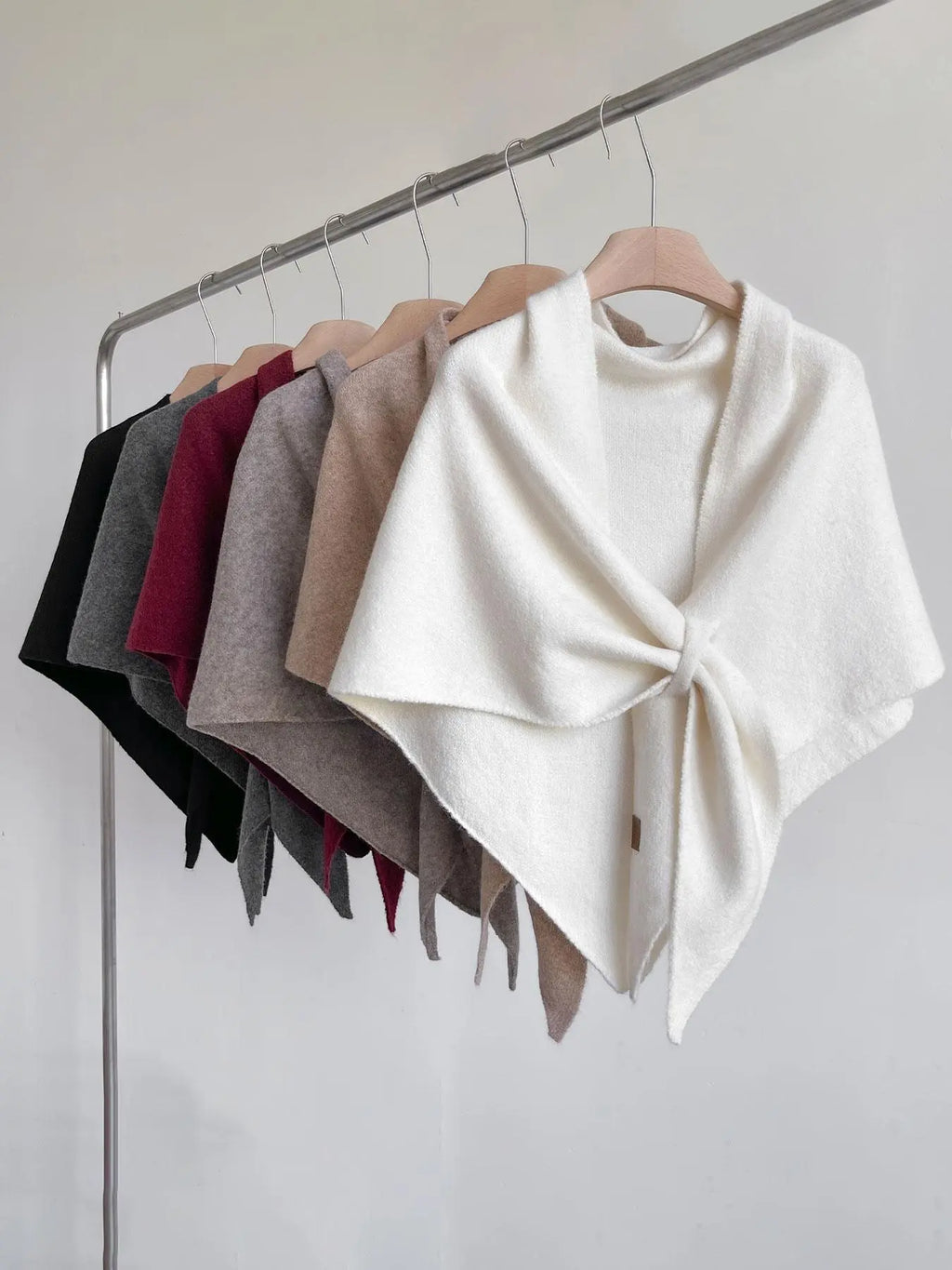 🔥Women's Trendy Solid Knitted Shawl, Casual Soft Comfortable Scarf for Daily Wear, Fashion Accessories for Women & Girls