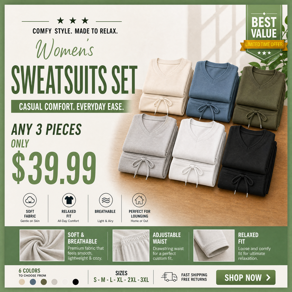 💓LIMITED-TIME DEAL 💓Women's Casual Comfortable Sweatsuits Set✨