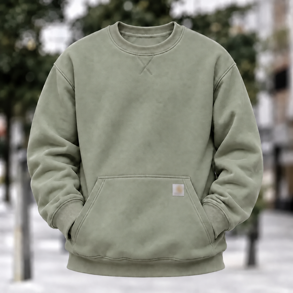 💝💝LAST DAY CLERANCE🔥Men's Fleece Crewneck Sweatshirt - 6 PCS