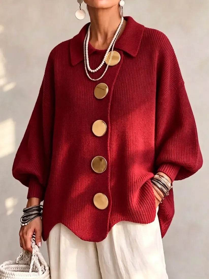 🔥 FINAL HOURS — Women's Oversized Button-Front Cardigan | Relaxed Fit & Effortless Everyday Style