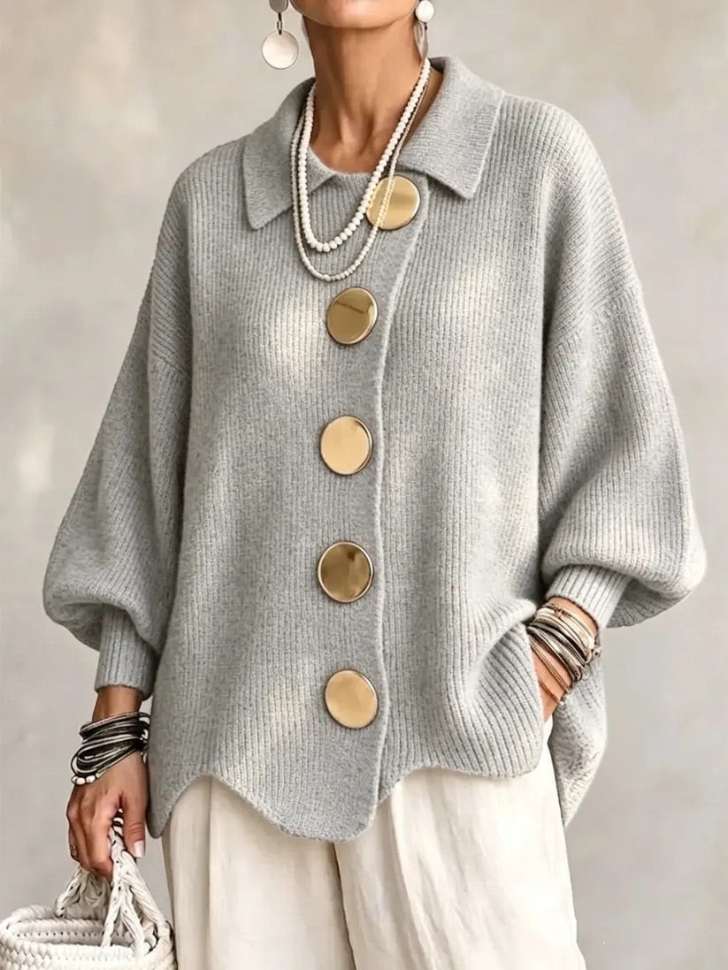 🔥 FINAL HOURS — Women's Oversized Button-Front Cardigan | Relaxed Fit & Effortless Everyday Style