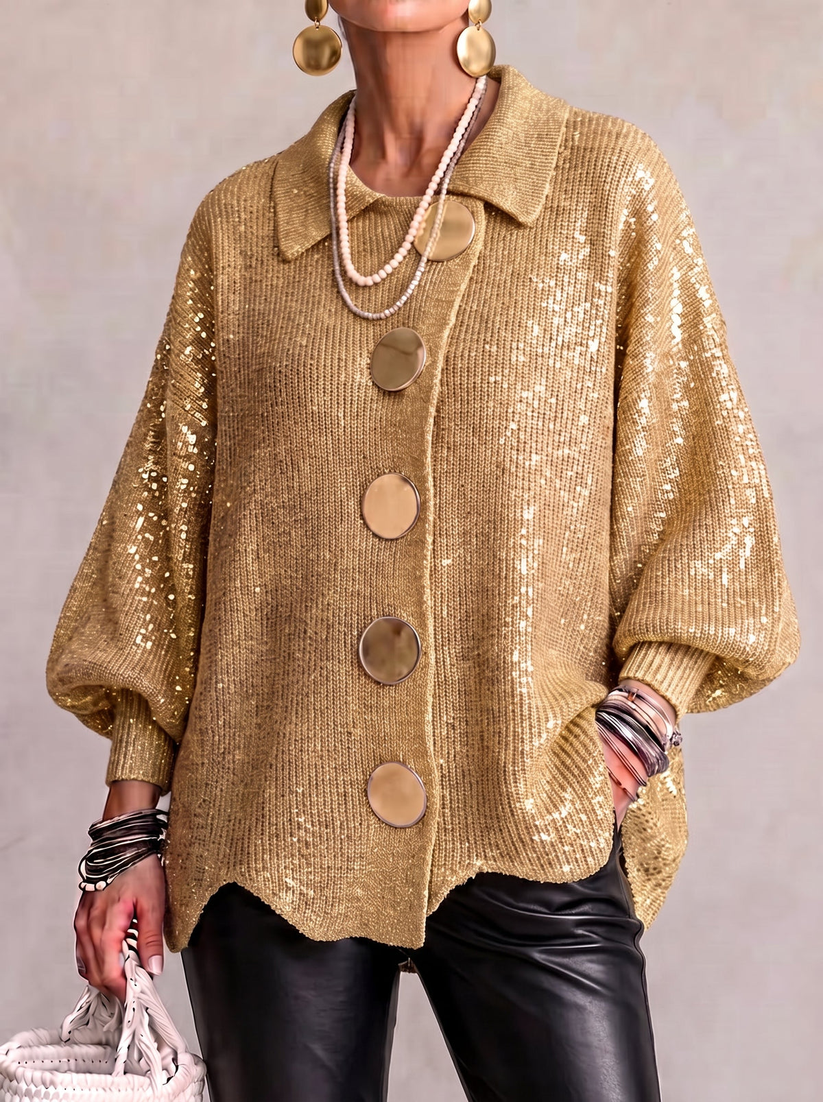 🔥 FINAL HOURS — Women's Oversized Button-Front Cardigan | Relaxed Fit & Effortless Everyday Style