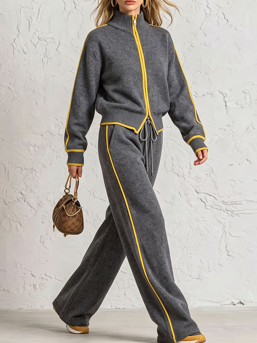 🔥 FINAL HOURS — Women's Color Block Knit Loungewear Set | Cozy Comfort & Effortless Everyday Style