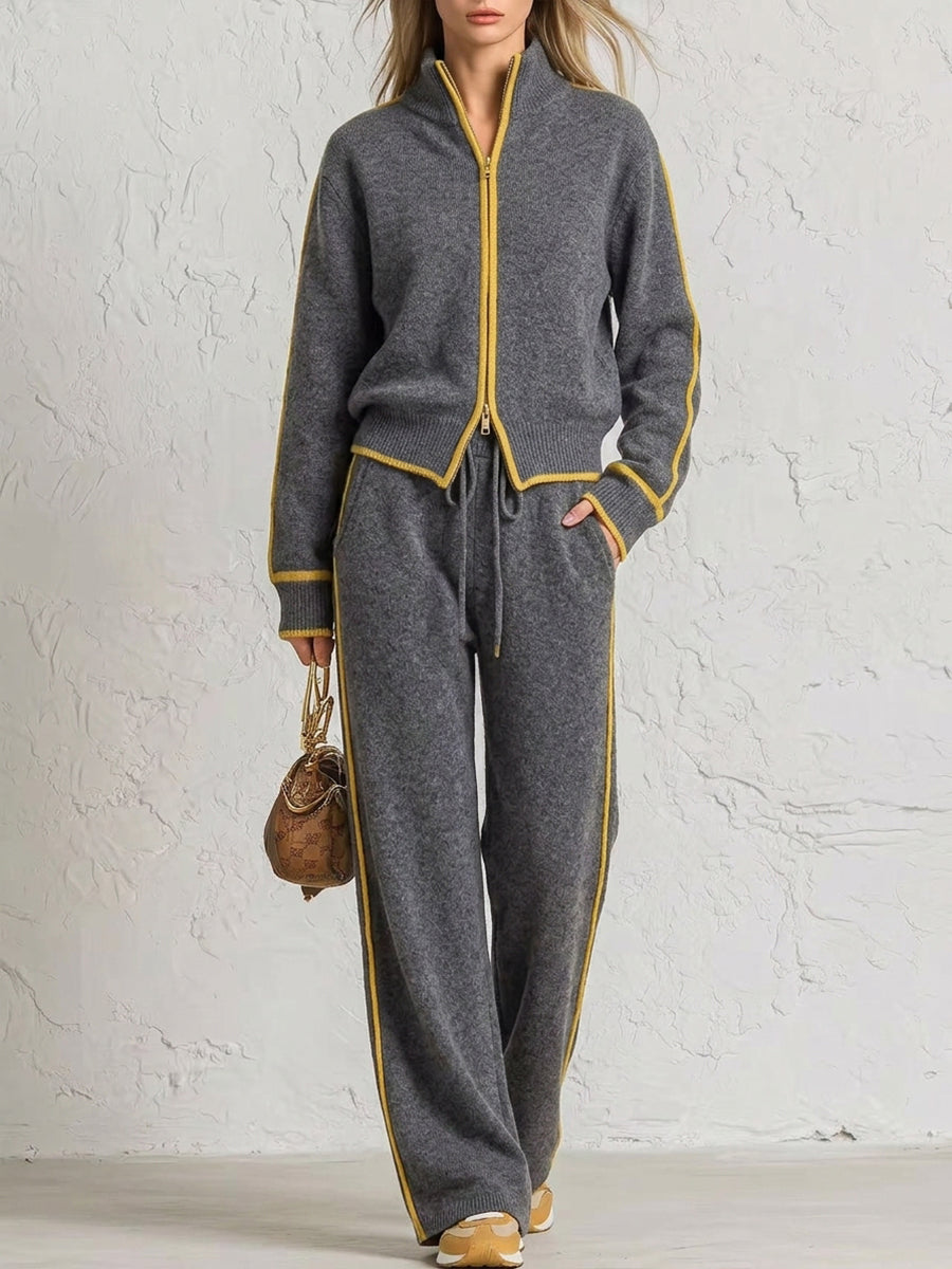 🔥 FINAL HOURS — Women's Color Block Knit Loungewear Set | Cozy Comfort & Effortless Everyday Style