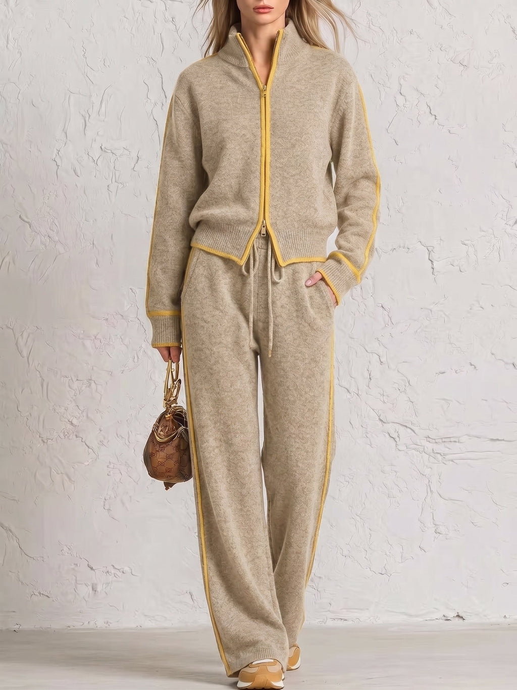 🔥 FINAL HOURS — Women's Color Block Knit Loungewear Set | Cozy Comfort & Effortless Everyday Style