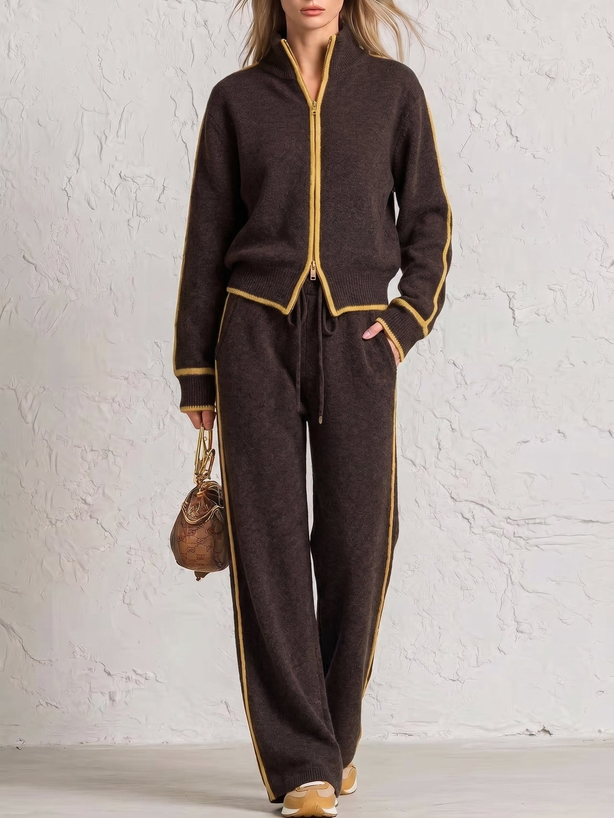 🔥 FINAL HOURS — Women's Color Block Knit Loungewear Set | Cozy Comfort & Effortless Everyday Style