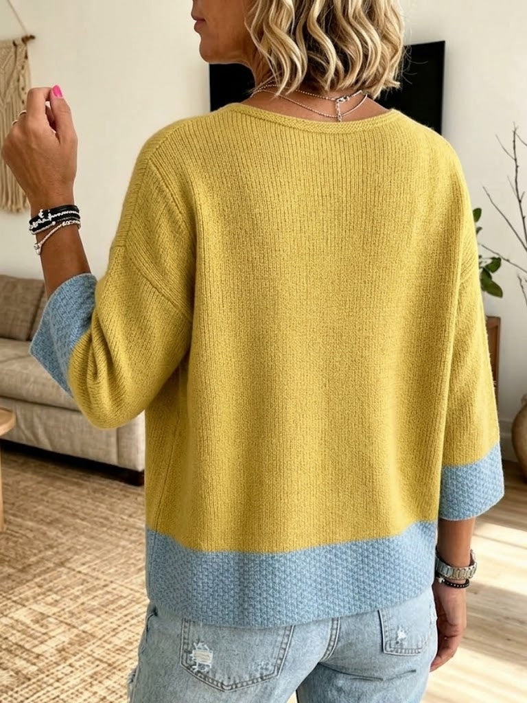 🔥 FINAL HOURS — Women's Color-Block Knit Cardigan | Cozy Layers & Effortless Everyday Style