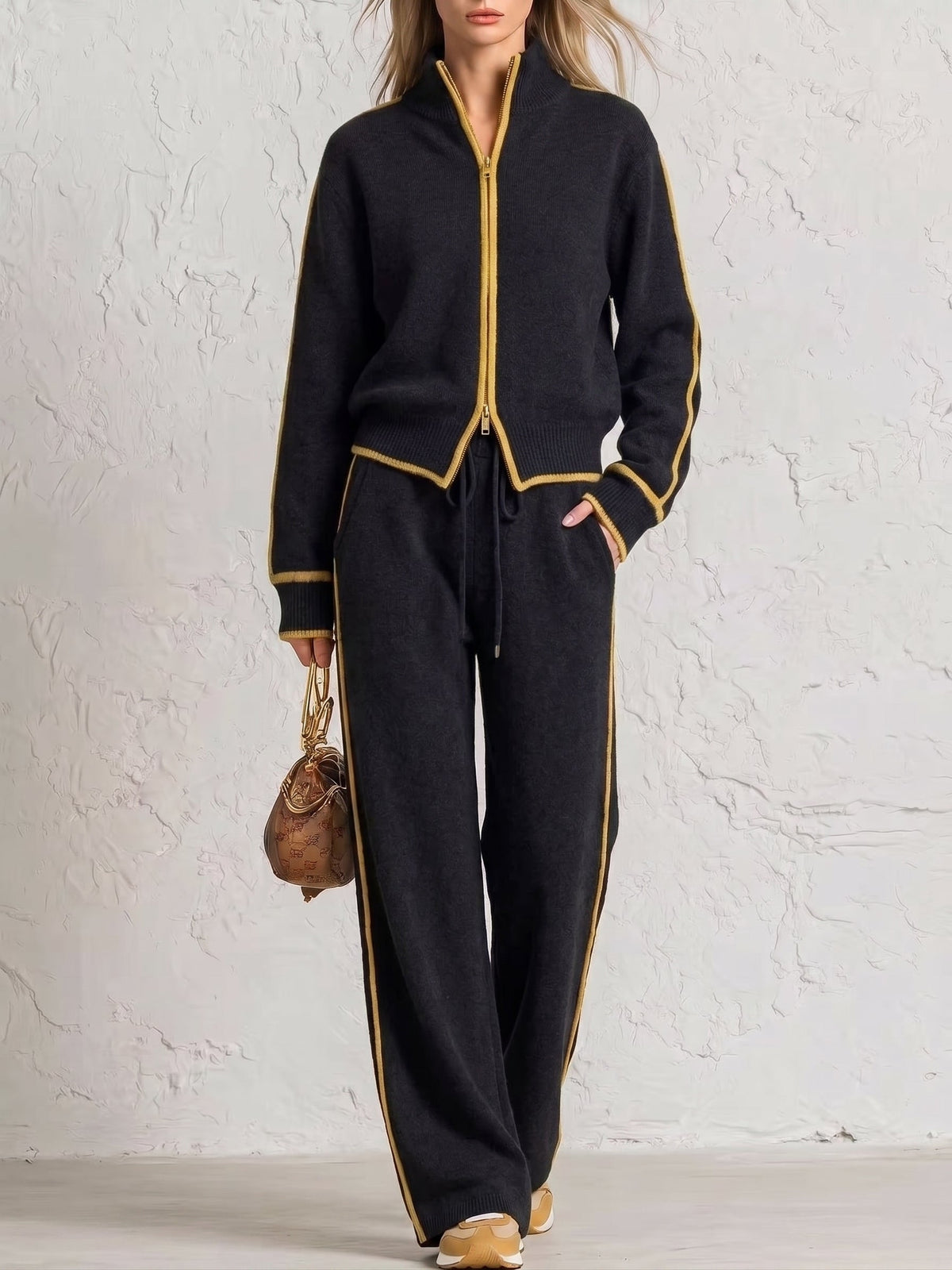 🔥 FINAL HOURS — Women's Color Block Knit Loungewear Set | Cozy Comfort & Effortless Everyday Style