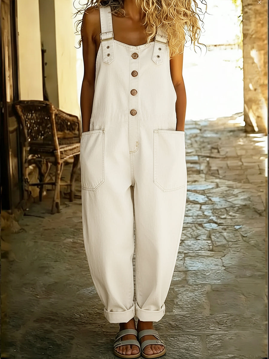 📦📦LAST DAY SAVE 49% ⏰Women's Casual Denim Jumpsuit With Adjustable Buckle