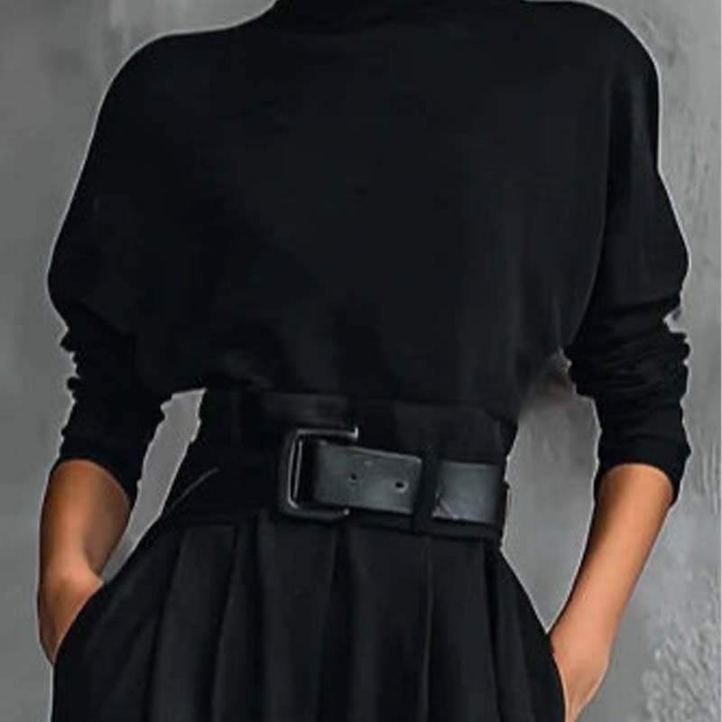 🖤 BLACK FRIDAY SALE 🖤 ☁️ Women's Turtleneck Top & Pants Set | Chic & Cozy Style