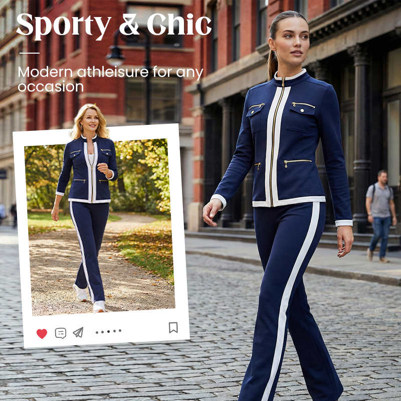 🖤 BLACK FRIDAY SALE 🖤 ☁️ Women's Two-Piece Tracksuit Set | Sporty Chic Style & Everyday Comfort