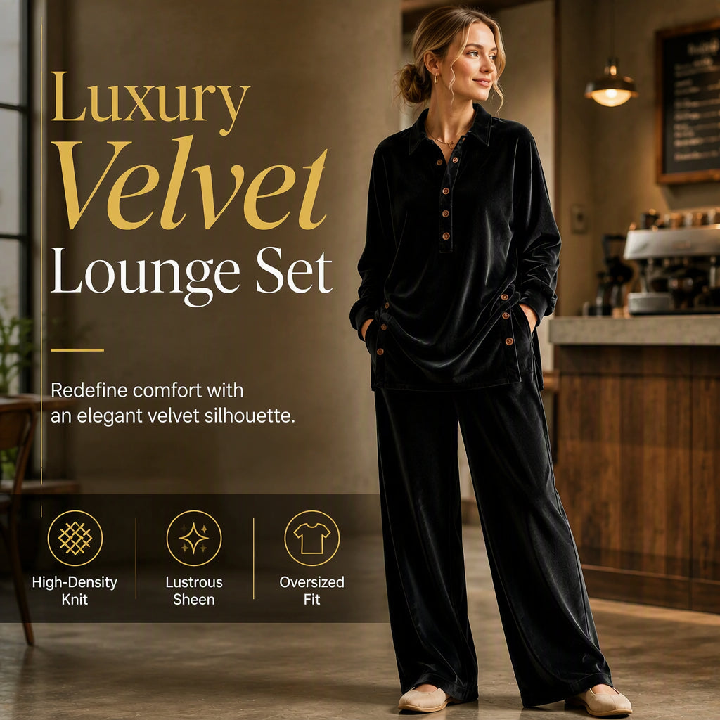 ⏳ LIMITED TIME — Premium Velvet Two-Piece Set | Luxurious Comfort for Everyday Style