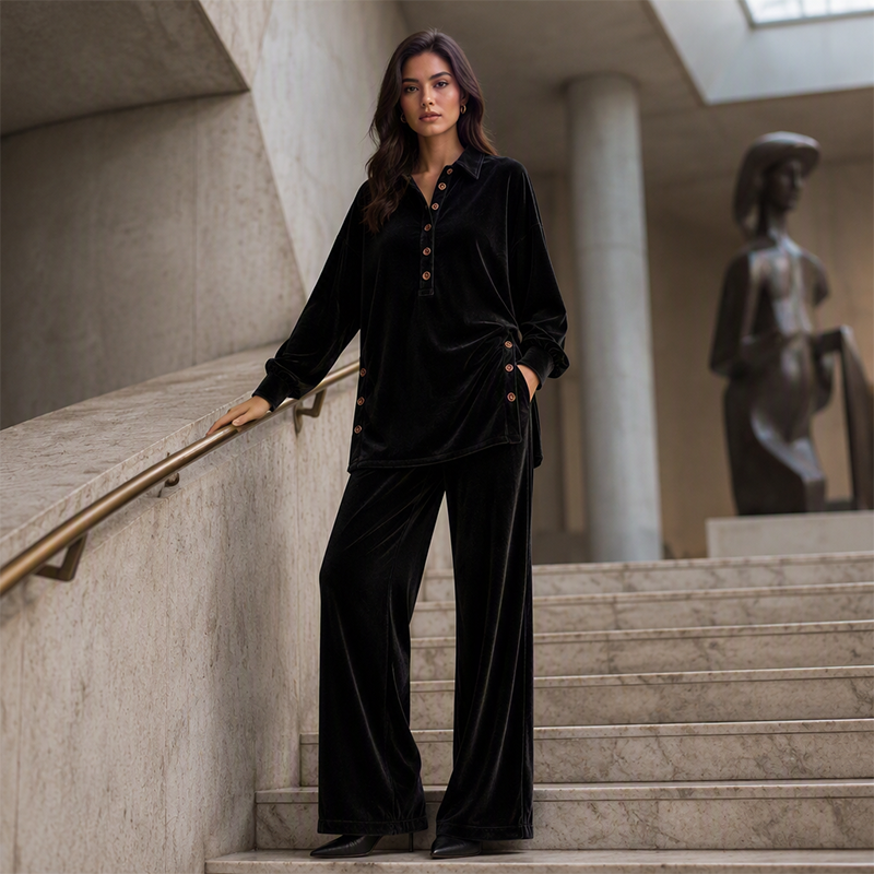 ⏳ LIMITED TIME — Premium Velvet Two-Piece Set | Luxurious Comfort for Everyday Style