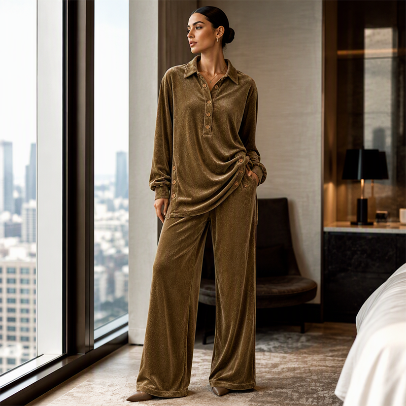 ⏳ LIMITED TIME — Premium Velvet Two-Piece Set | Luxurious Comfort for Everyday Style