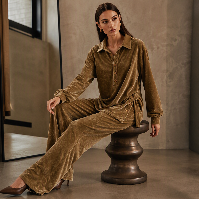 ⏳ LIMITED TIME — Premium Velvet Two-Piece Set | Luxurious Comfort for Everyday Style