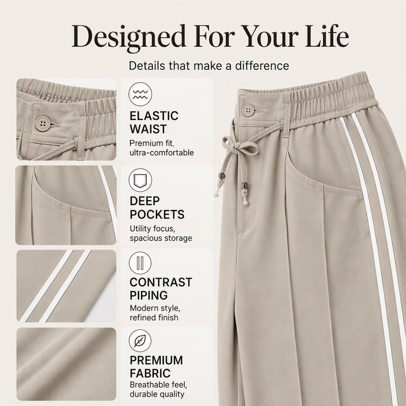 ⏰Last Day of the Sale💃 Women's Wide-Leg Drawstring Pants