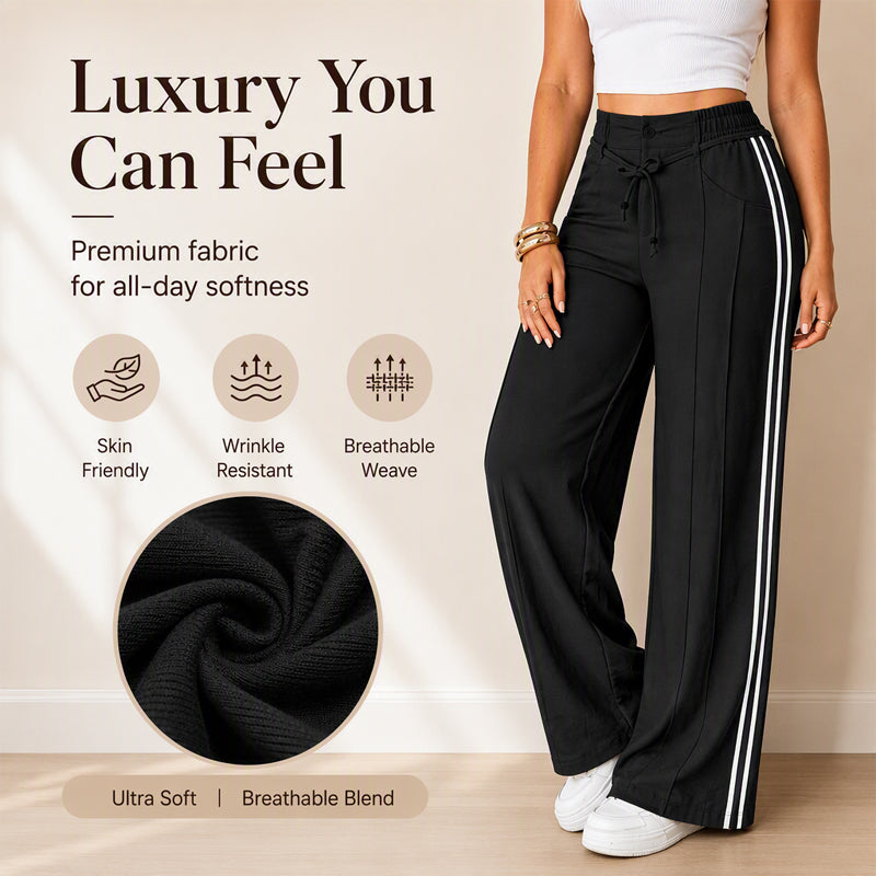 ⏰Last Day of the Sale💃 Women's Wide-Leg Drawstring Pants