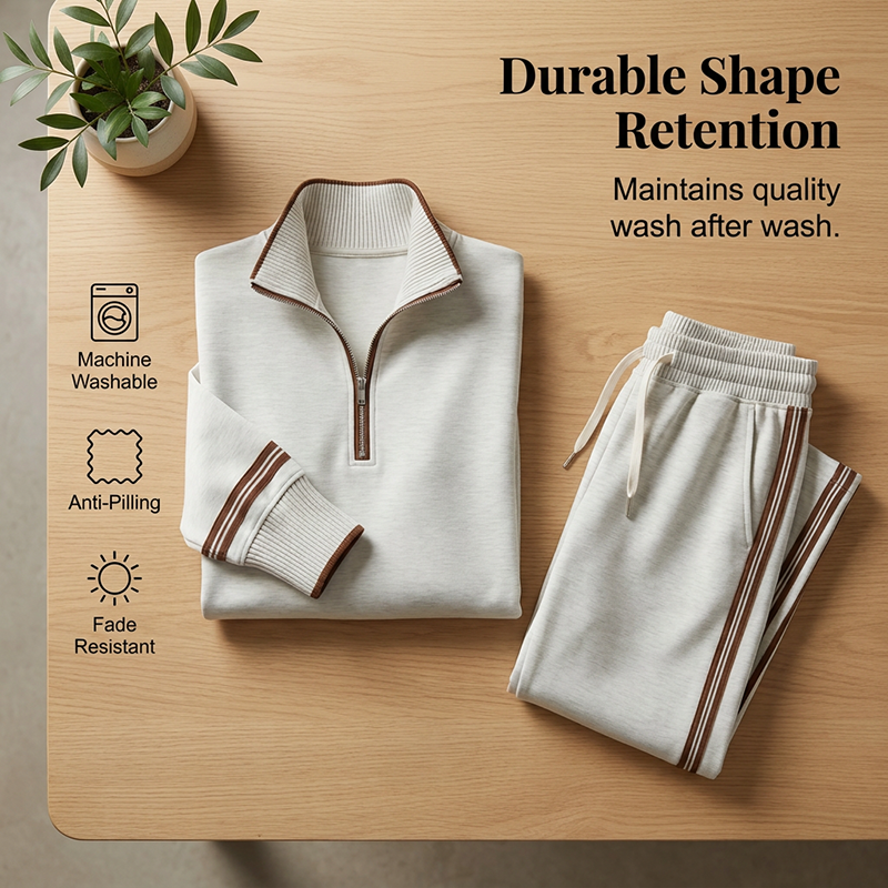 🔥 FINAL HOURS — Women's Half-Zip Top & Wide-Leg Pants Set | Effortless Everyday Comfort