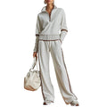 🔥 FINAL HOURS — Women's Half-Zip Top & Wide-Leg Pants Set | Effortless Everyday Comfort