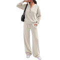 🖤 BLACK FRIDAY SALE 🖤 ☁️ Women's Top & Wide-Leg Pants Set | Relaxed Fit & Effortless Style