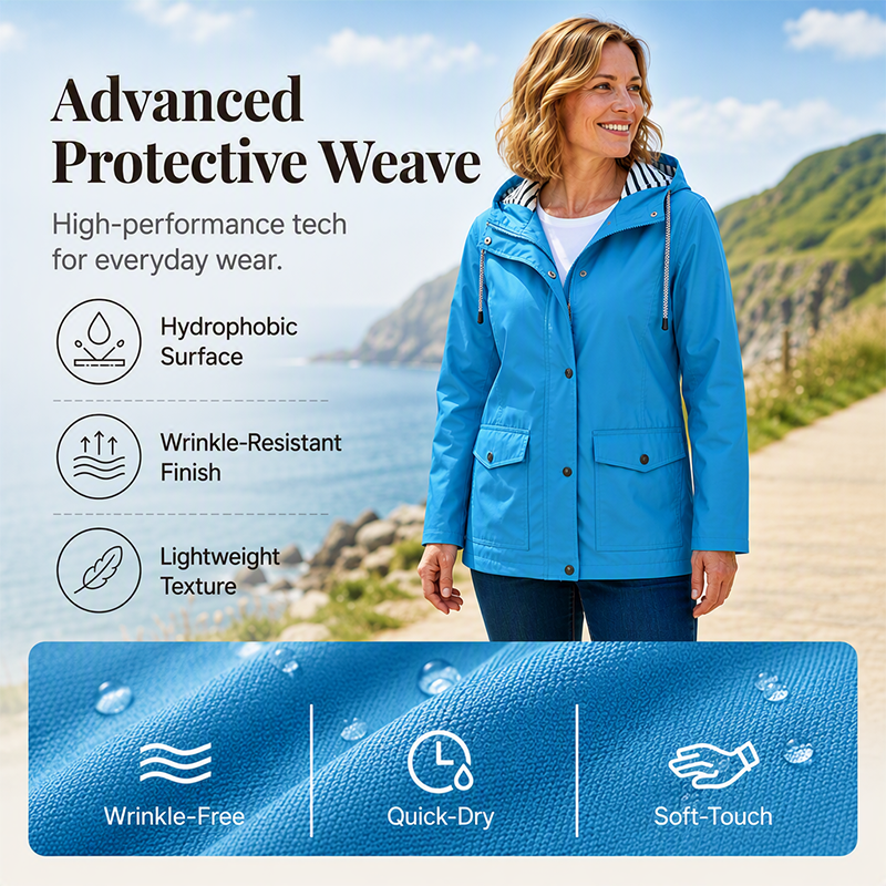 🔥 FINAL HOURS — Women's Waterproof Windproof Jacket | Lightweight Outdoor Everyday Layer🌦️✨